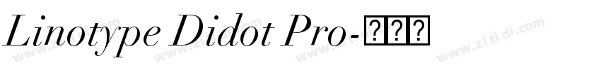 Linotype Didot Pro字体转换